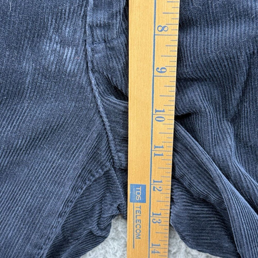 Izod Mens Blue Corduroy Flat Front Casual Straight Fit Leg Pants Size‎ 36x34 - Picture 4 of 8
